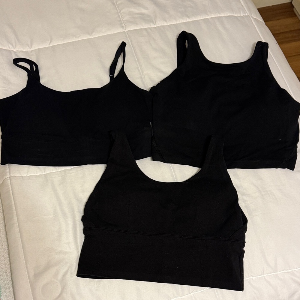 CRZ YOGA Black Tank Tops